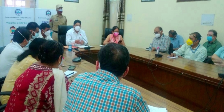 Div Com reviews Covid Management in GMC Jammu