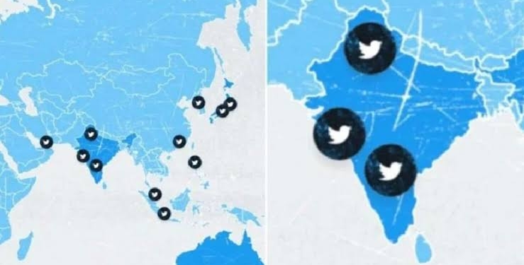 Twitter shows J&K as separate country, India head booked
