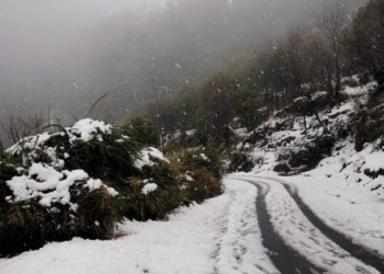 Aharbal, Pahalgam, Shopian, Pulwama Gets Season’s First Snowfall