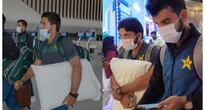 Why was Mohammad Rizwan carrying a pillow en route to Bangladesh?