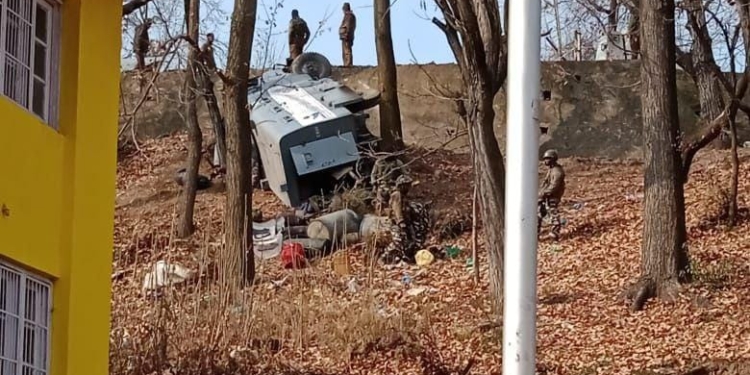 CRPF Vehicle Skids Off Road in Kulgam, 3 Personnel Sustain Minor Injuries