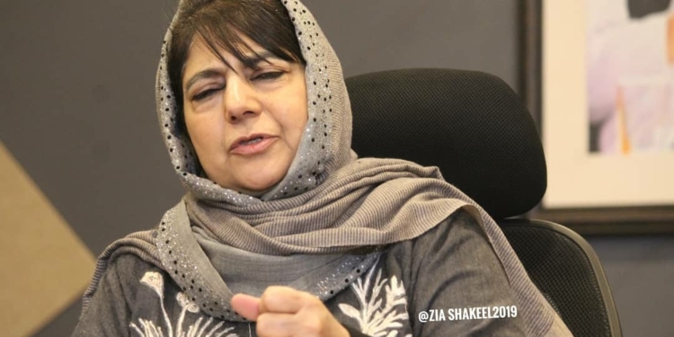 Arresting women in Kashmir marks a new low, Says Mehbooba Mufti