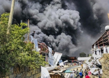 At least 56 people, including children, women, were killed in an airstrike on a refugee camp