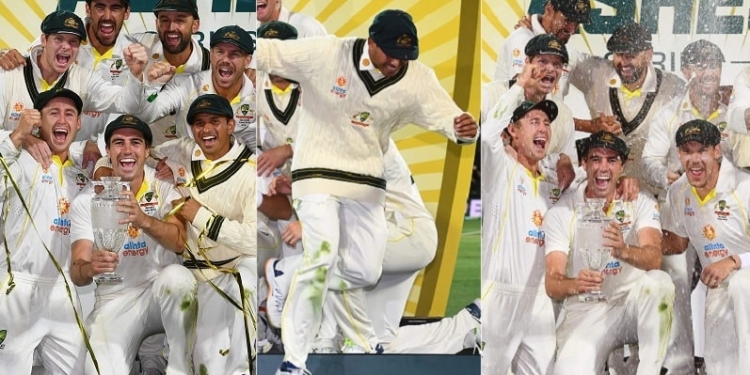 Classy gesture went viral on social media and praised by fans; “Usman is obviously Muslim, So he doesn’t like the champagne being thrown,” Australian skipper Pat Cummins