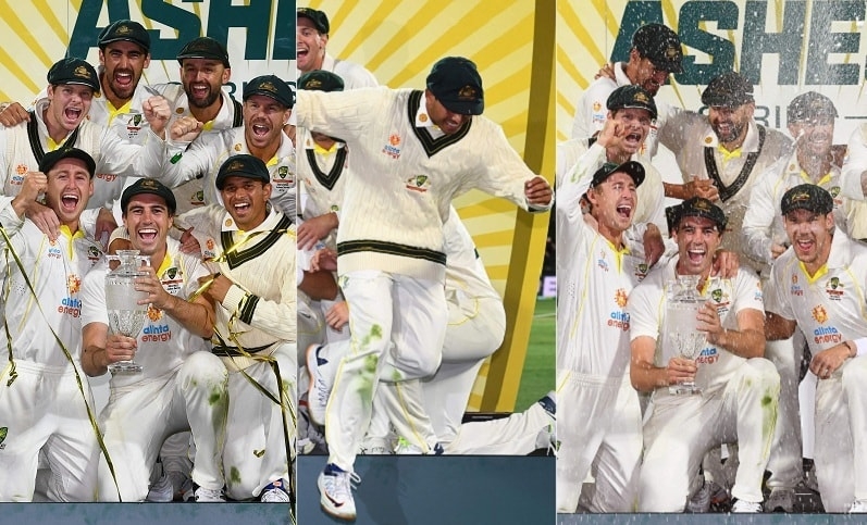 Classy gesture went viral on social media and praised by fans; “Usman is obviously Muslim, So he doesn’t like the champagne being thrown,” Australian skipper Pat Cummins