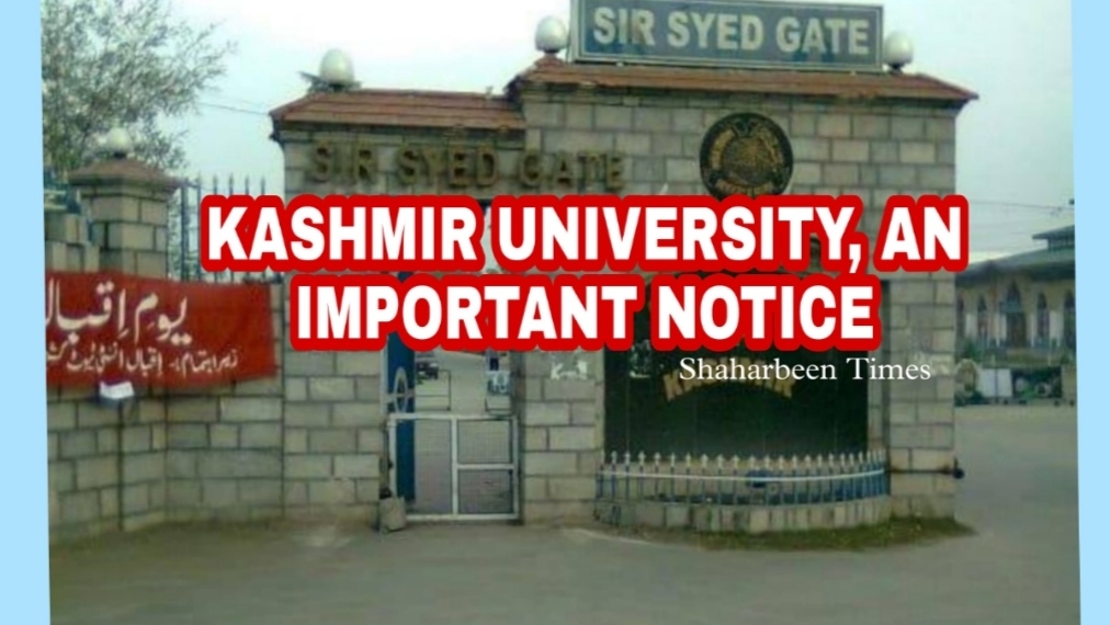 Big Update:Kashmir University makes earnest appeal to parents, students must read And share