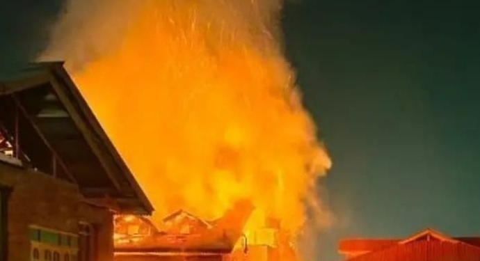 Massive Firebroke out in Srinagar