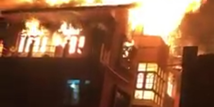 Two residential houses gutted in Ellahibagh fire incident Video Available