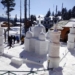 Snow sculpture of Taj Mahal becomes cynosure of all eyes in Gulmarg created by the Grand Mumtaz Resorts
