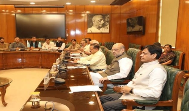 Results of Meeting on J&K: Amit Shah,Lieutenant Governor of J-K Manoj, NSA Doval, Army Chief Gen Naravane and top security officials attend the meeting