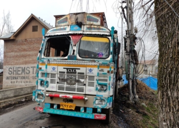 Driver charred to death inside truck in J&K