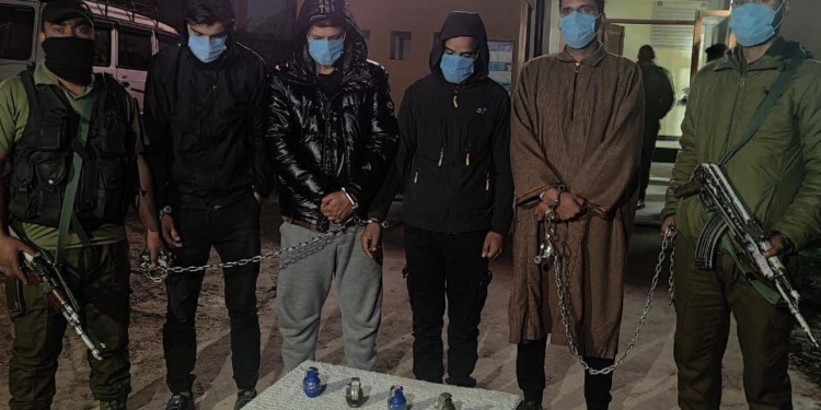 4 OGWs Arrested, As Many Grenade Recovered In Srinagar,Identified details on link