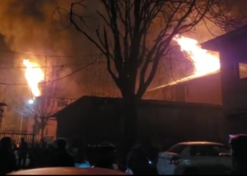 Massive fire broke out in Bone and Joint Hospital Barzulla