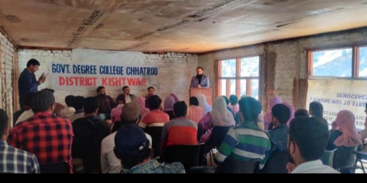 World Water Day Celebrated at Government Degree College Chatroo (Kishtwar)