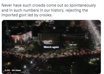 Massive protests in Pakistan against Imran Khan’s ouster