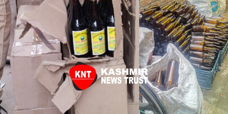 Police seal a factory in Srinagar outskirts for processing beer with….