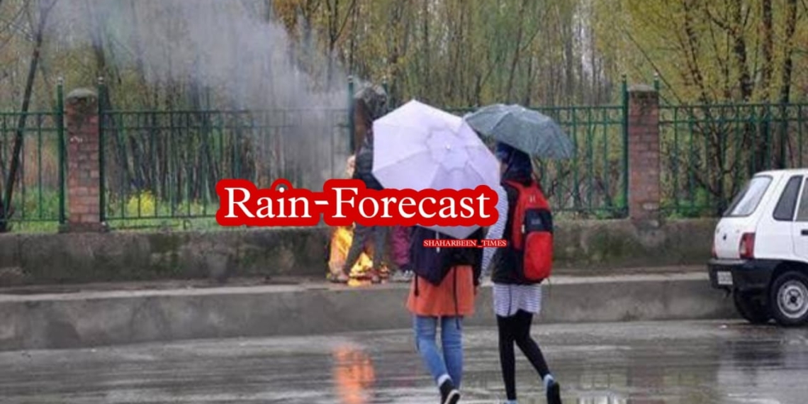 Weatherman forecast Isolated rains and thundershowers in Kashmir division…..