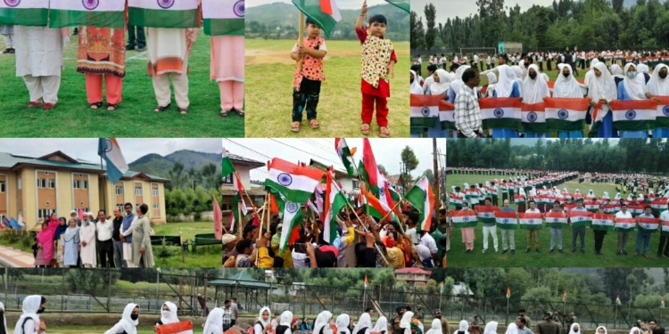 Huge participation of people witnessed in Tiranga Rally at Anantnag