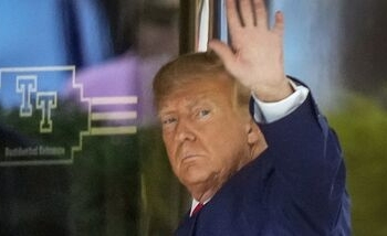 Donald Trump In New York For Surrender