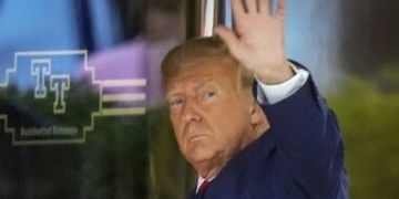 Donald Trump In New York For Surrender