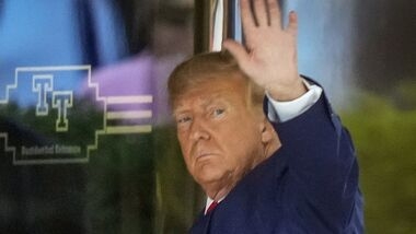 Donald Trump In New York For Surrender