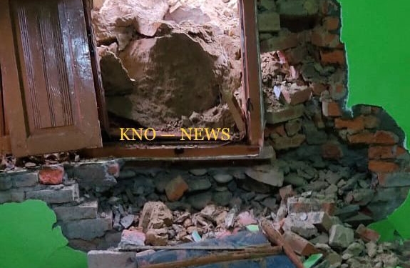 Landslide Damages House In Kashmir