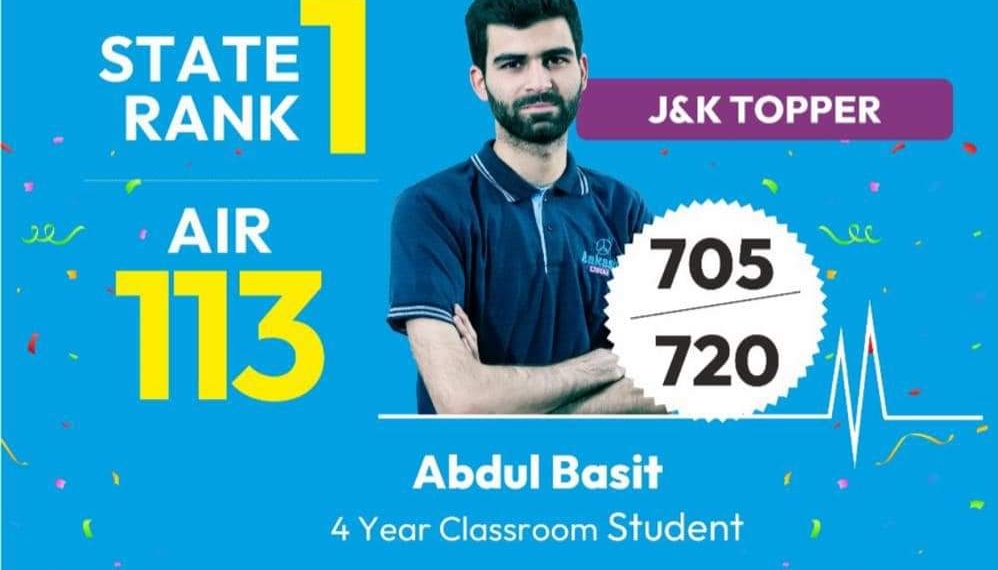 NEET-2023 topper Abdul Basit makes JK proud
