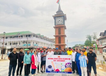 “FITNESS RUN” FOR HEALTH ORGANISED BY INDIA POST UNDER NATIONAL SPORTS WEEK