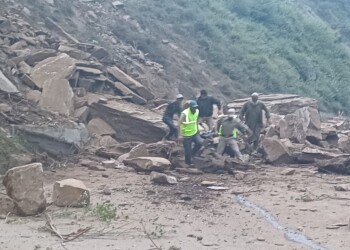 4 people killed after a truck skidded off the road near Sher Bibi in Banihal
