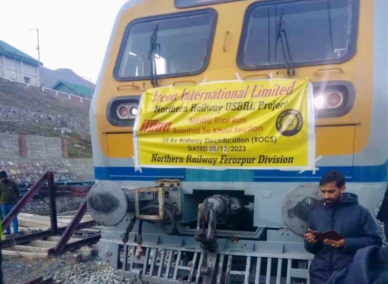USBRL Project: Trial run of electric train between Banihal-Khari stations conducted successfully
