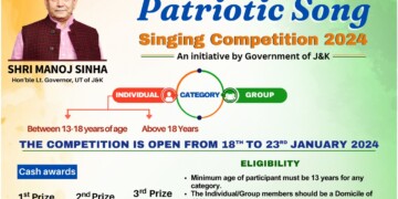 J&K Government Launches National Anthem Singing Competition for Republic Day Celebrations 2024