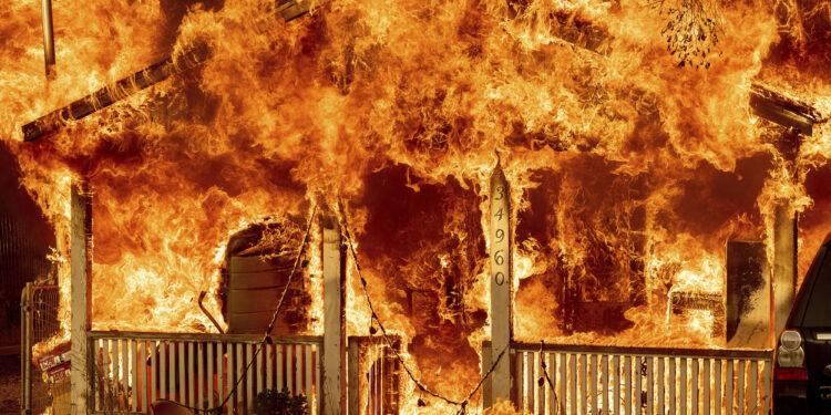 3 Residential Houses Gutted in Overnight Fire Mishap in Baramulla