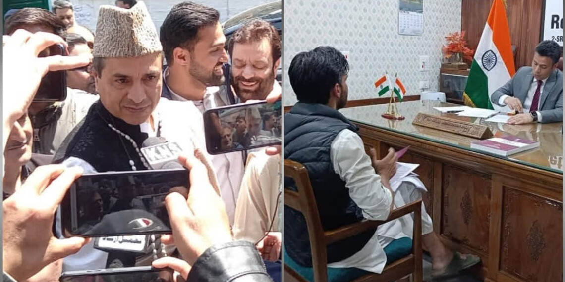 PDP’s Waheed Para and Apni Party’s Ashraf Mir File Nomination Papers for Srinagar Seat