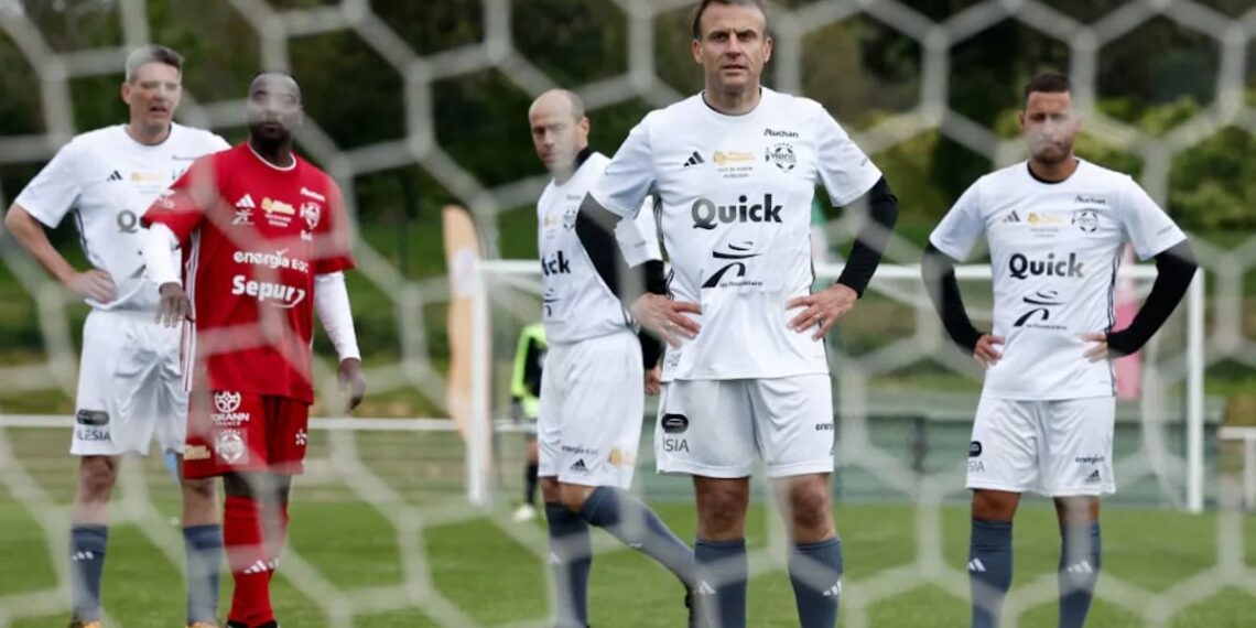 Macron Scores Penalty In Charity Match For Wife’s Foundation