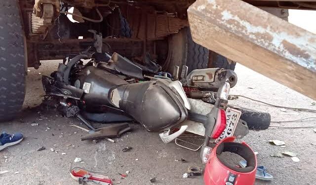On Camera, Bus Runs Over Biker In …..He Dies On Spot
