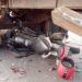 On Camera, Bus Runs Over Biker In …..He Dies On Spot