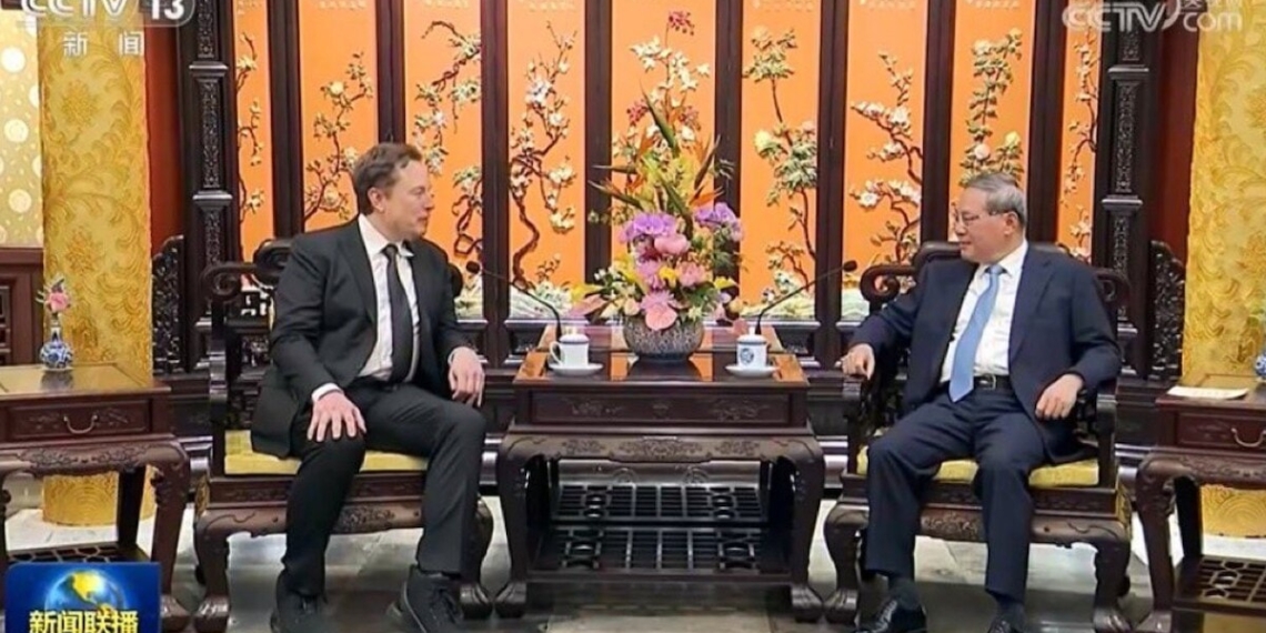 Elon Musk Meets Chinese Premier, Says “All Cars Will Be Electric…