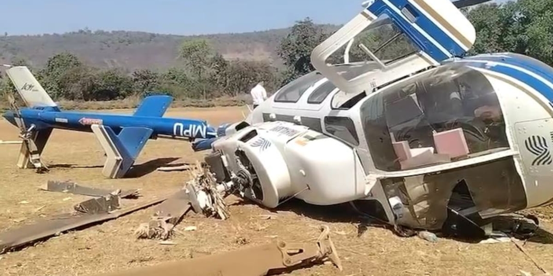 Helicopter En-route to pick up…crashes in…
