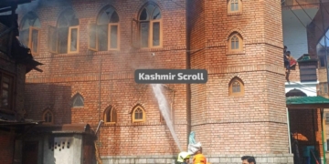 Masjid suffers damage in Srinagar fire incident