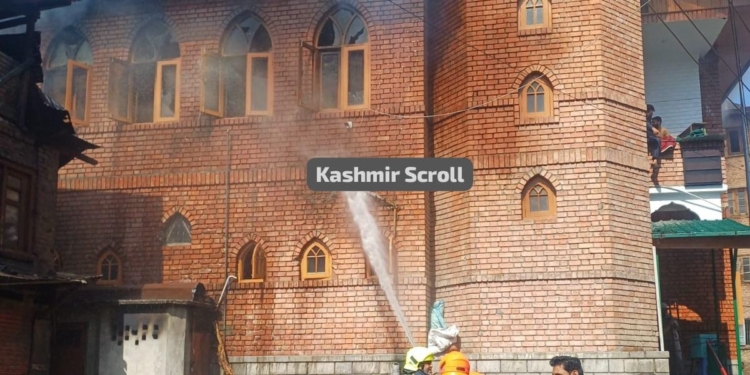 Masjid suffers damage in Srinagar fire incident