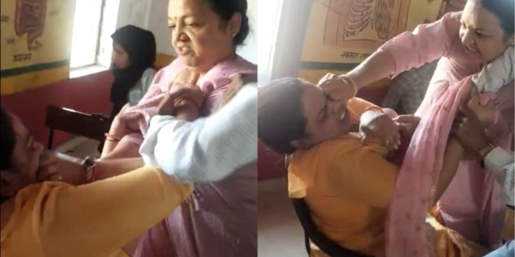 School Principal Thrashes Teacher For Coming Late in..