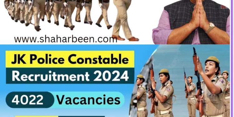 J&K Police Home Department Announces Massive Recruitment Drive for Over 4,000 Constable Positions