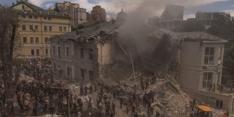 Pics Show Devastation At Ukraine Children’s Hospital After Russia Bombing