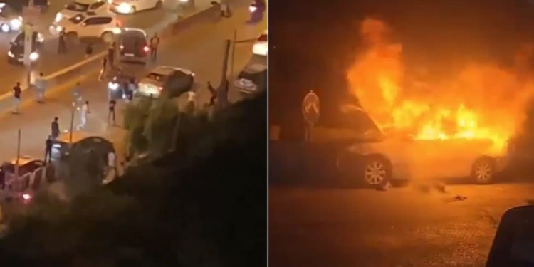 Israeli Driver Enters Palestine Territory, His Car Is Set On Fire