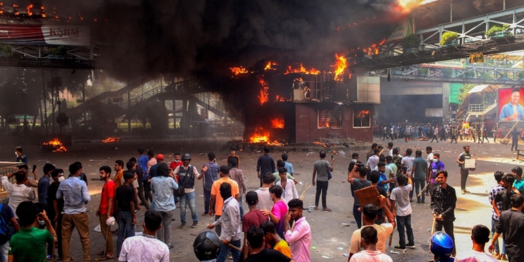 Buildings, Vehicles Burnt Amid Ongoing Clashes at….