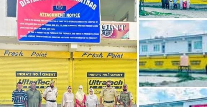Crackdown on Narcotics : Anantnag Police Attaches Commercial Complex Worth Crores in Bijbehara
