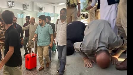 Er Rashid lands in Srinagar after 5 years, bows on road, says ‘My fight much bigger than Omar, Mehbooba