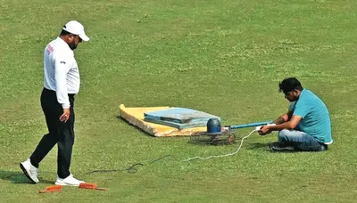 AFG-NZ Test: Same fate on Day 2 as wet outfield called off play