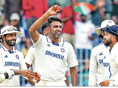 Ashwin scalps 6 wickets, India trump Bangladesh by 280 runs