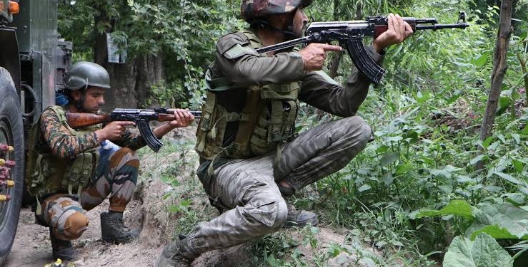 Three Terrorists killed in ongoing encounter in…